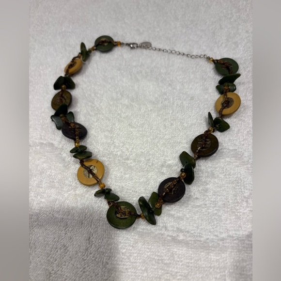 Boho Earth Tone Pendant Necklace Lot - Caracol & NW Brands - Set of 5 - Picture 8 of 10